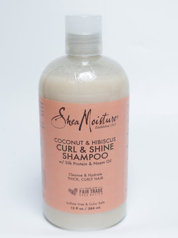 Shea Moisture Cocos & Hibiscus - șampon pentru spălare 384 ml