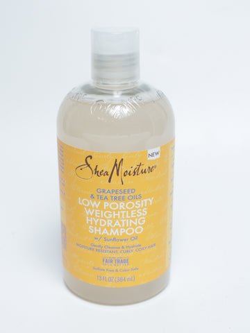 Shea Moisture Grapeseed & TeaTree Oils - șampon pentru spălare porozitate scăzută 384 ml