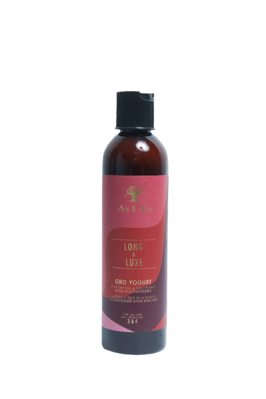 As I Am Long & Luxe Gro Yogurt Leave-In Conditioner, balsam fara clatire pentru par cret