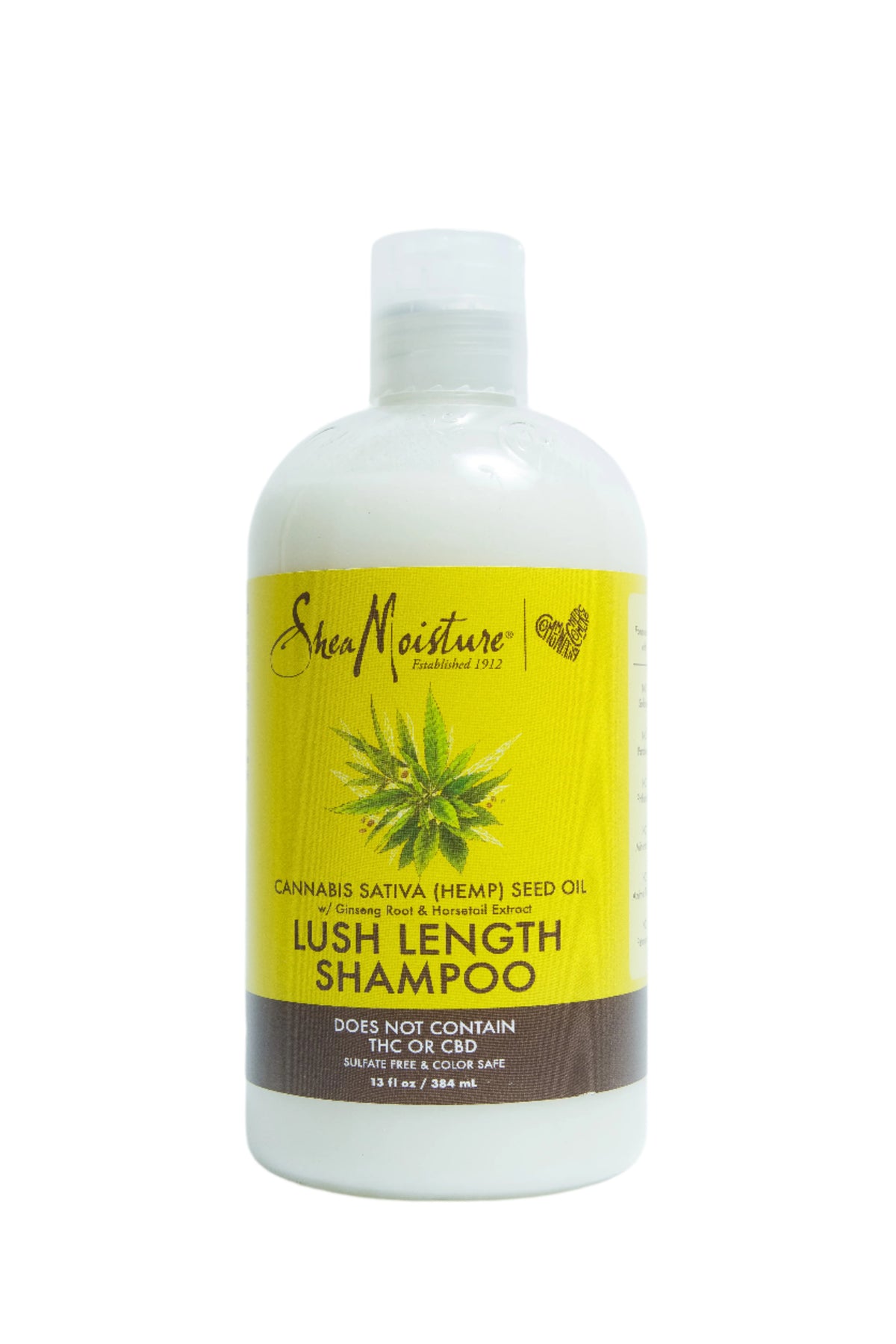 Shea Moisture Hemp Seed Oil Lush Length Shampoo – sampon pentru lungime și creștere sănătoasă, 384 ml