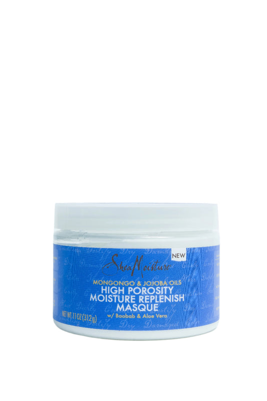 Shea Moisture Mongongo & Jojoba Oils Moisture Replenish masca pentru parul cu porozitate ridicata 312 g