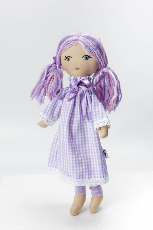 "Lavanda" - Păpușă decorativă handmade 40 cm