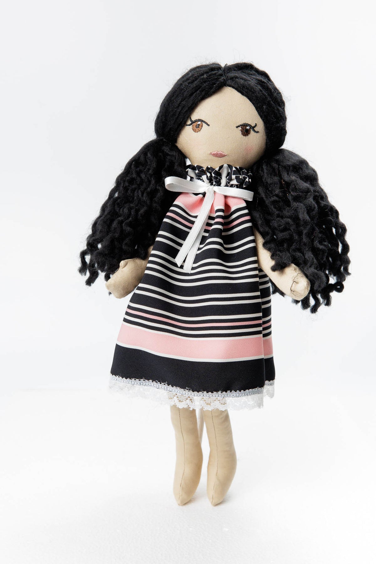 "Lulu" - Păpușă decorativă handmade 40 cm