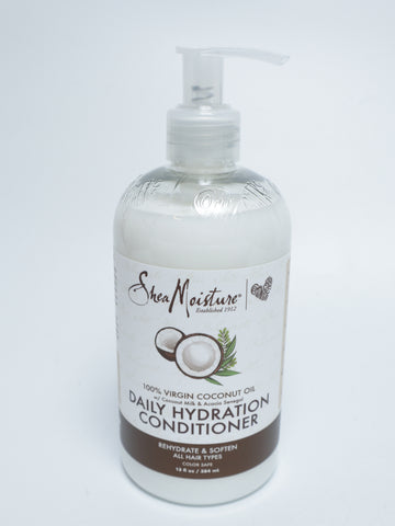 Shea Moisture 100% Virgin Coconut Oil - balsam pentru spălare 384 ml